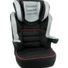 Giordani Gruppo 36 Kg-Seggiolino Auto Indianapolis Fix (Gruppo 2/3) Grigio/Nero Con Bordo Rosso -