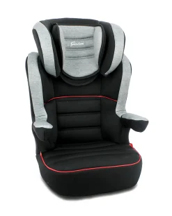 Giordani Gruppo 36 Kg-Seggiolino Auto Indianapolis Fix (Gruppo 2/3) Grigio/Nero Con Bordo Rosso -