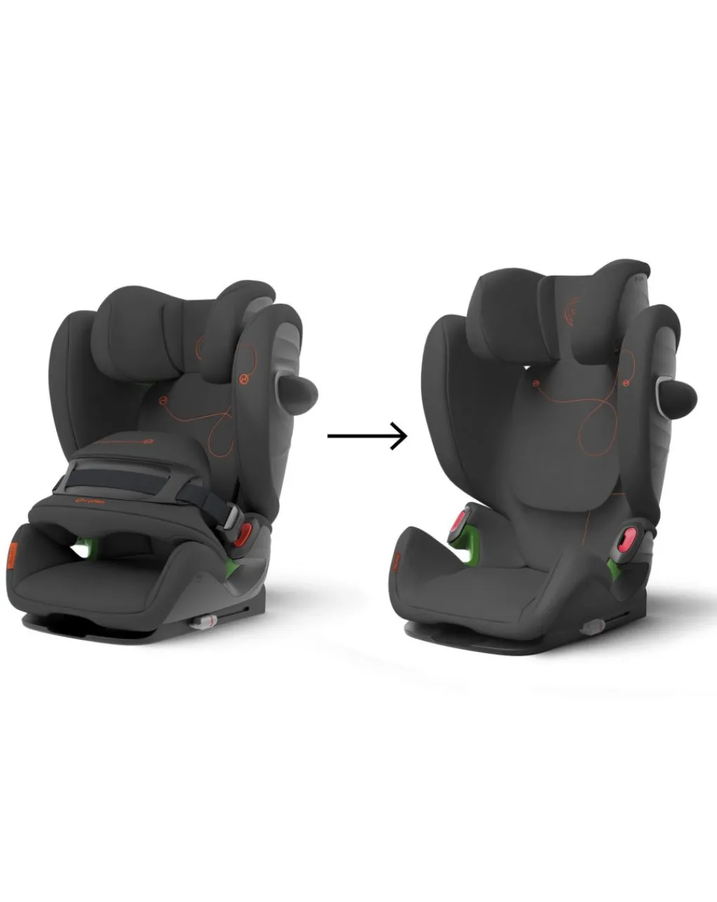 Cybex Gruppo 36 Kg-Seggiolino Auto Pallas G I-Size Lava Grey -