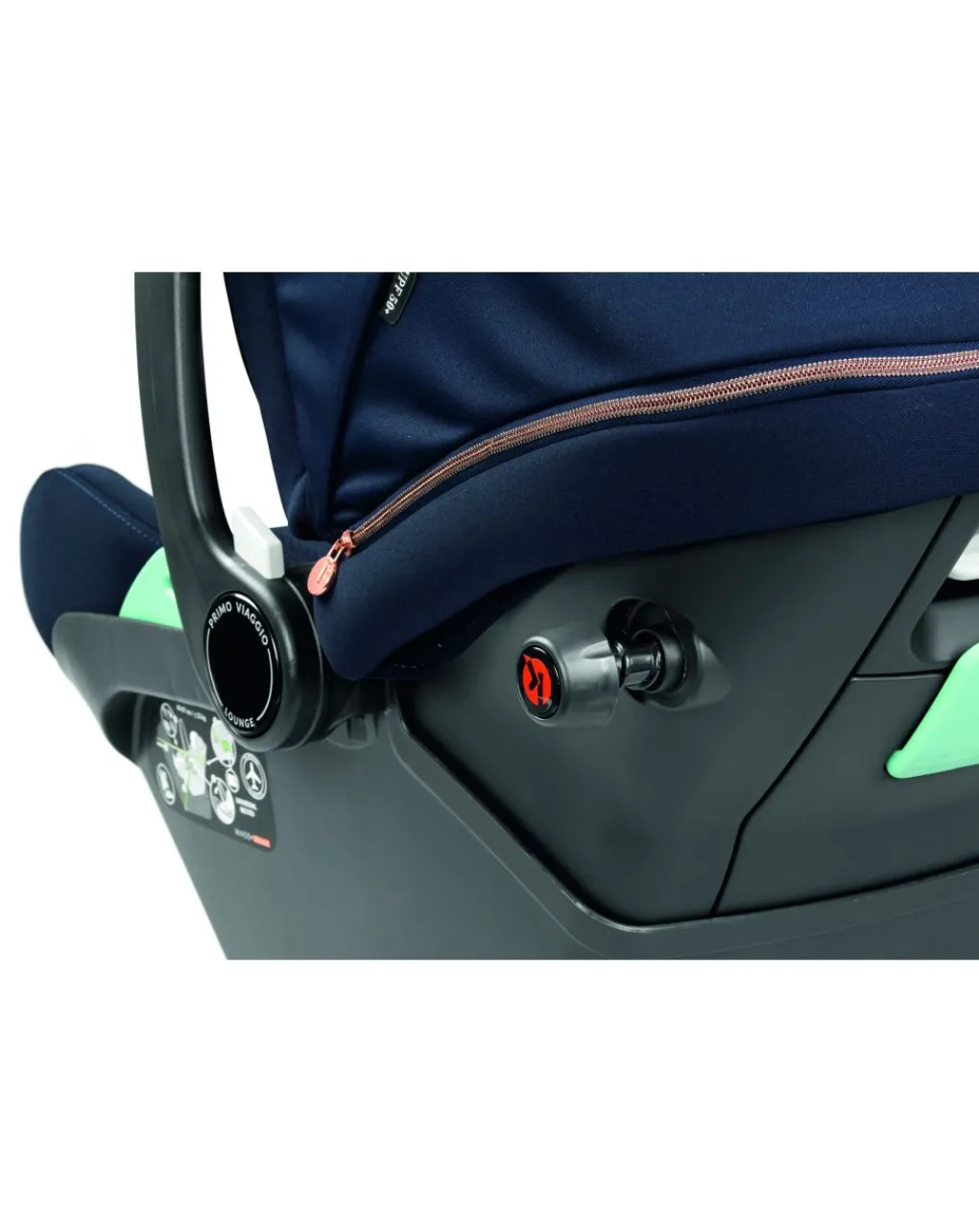 Peg-Perego Seggiolini Gruppo -Seggiolino Auto Primo Viaggio Lounge Blue Shine - Vivace