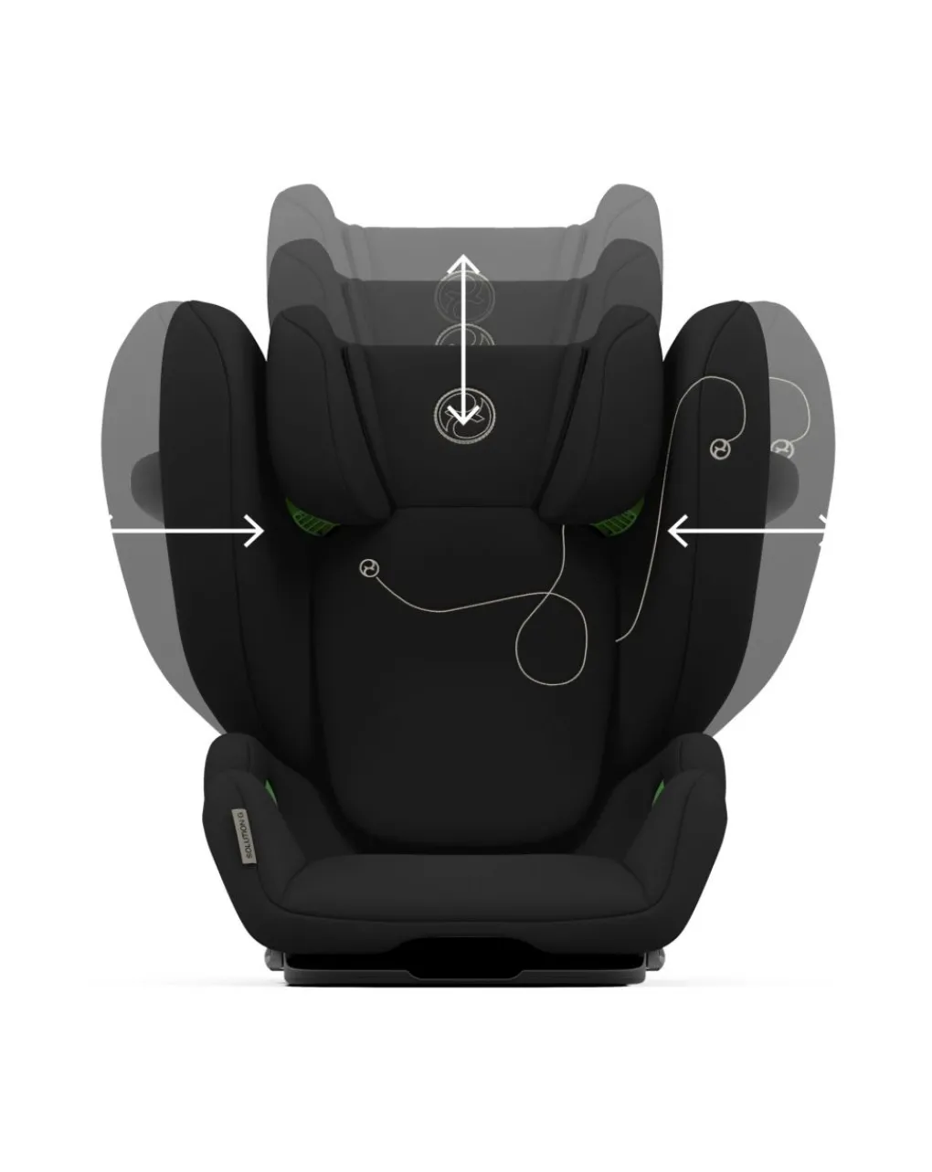 Cybex Seggiolini I Size-Seggiolino Auto Solution G I-Fix Moon Black -