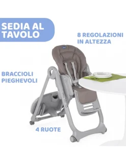 Chicco Seggioloni Pappa-Seggiolone Polly Magic Cocoa