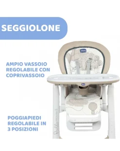 Chicco Seggioloni Pappa-Seggiolone Polly Progres5 Clouds
