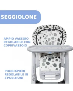 Chicco Seggioloni Pappa-Seggiolone Polly Progres5 Anthracite
