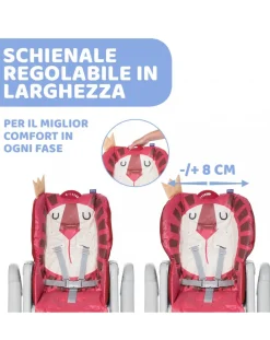 Chicco Seggioloni Pappa-Seggiolone Polly2Start Lion