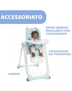 Chicco Seggioloni Pappa-Seggiolone Polly2Start Froggy