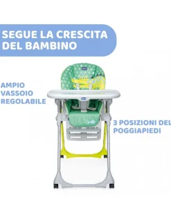 Chicco Seggioloni Pappa-Seggiolone Polly Easy Crocodile