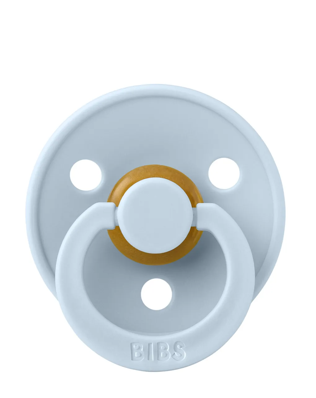 BIBS Succhietti-Set 2 Ciucci Tettarella Anatomica In Gomma Naturale 6/18 Mesi - Colore Baby Blue E Petrolio -