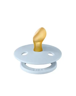 BIBS Succhietti-Set 2 Ciucci Tettarella Anatomica In Gomma Naturale 0/6 Mesi - Colore Baby Blue E Petrolio -