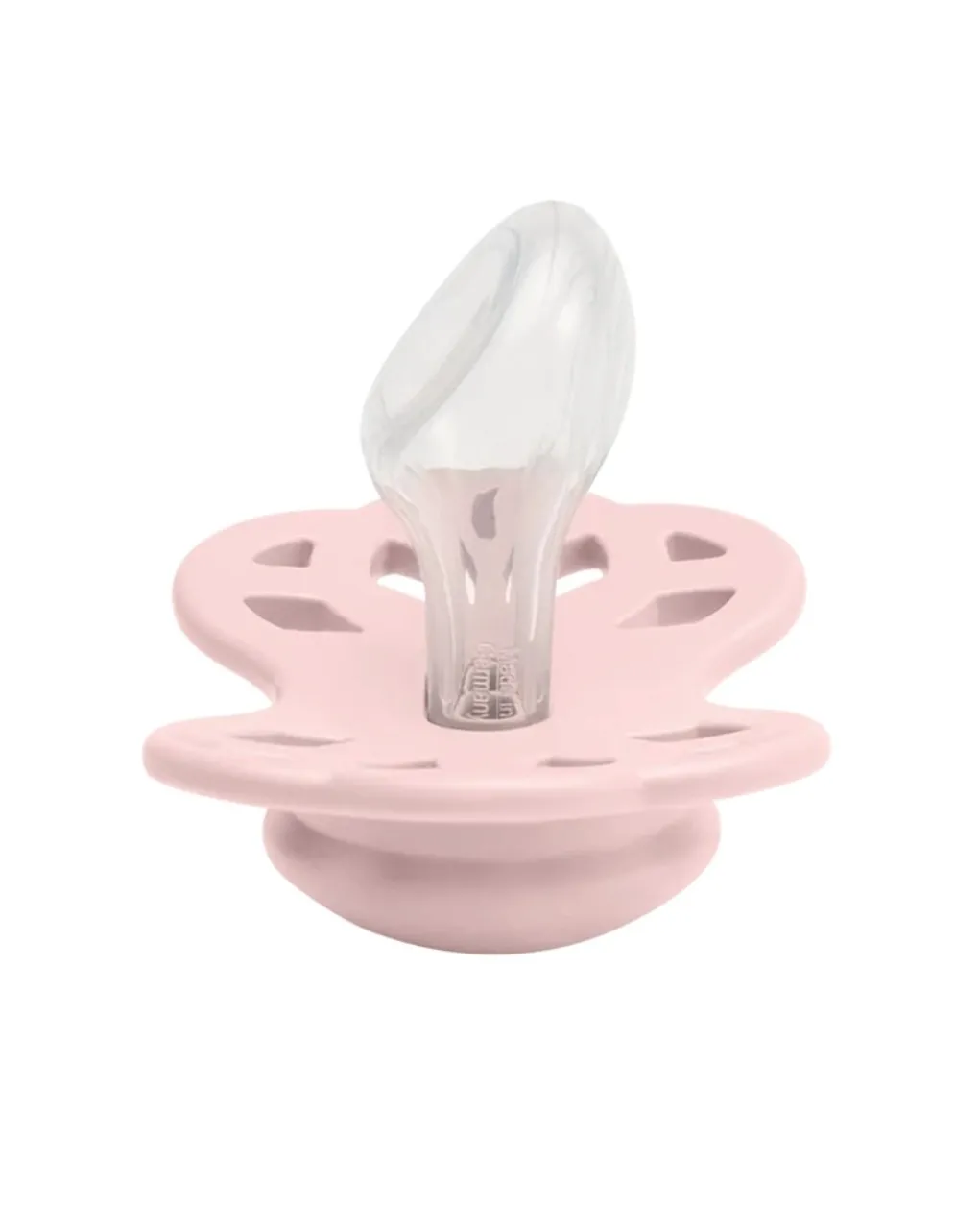 BIBS Succhietti-Set 2 Ciucci Tettarella Simmetrica In Silicone 6/18 Mesi - Colore Blossom/Dusky Lilac -