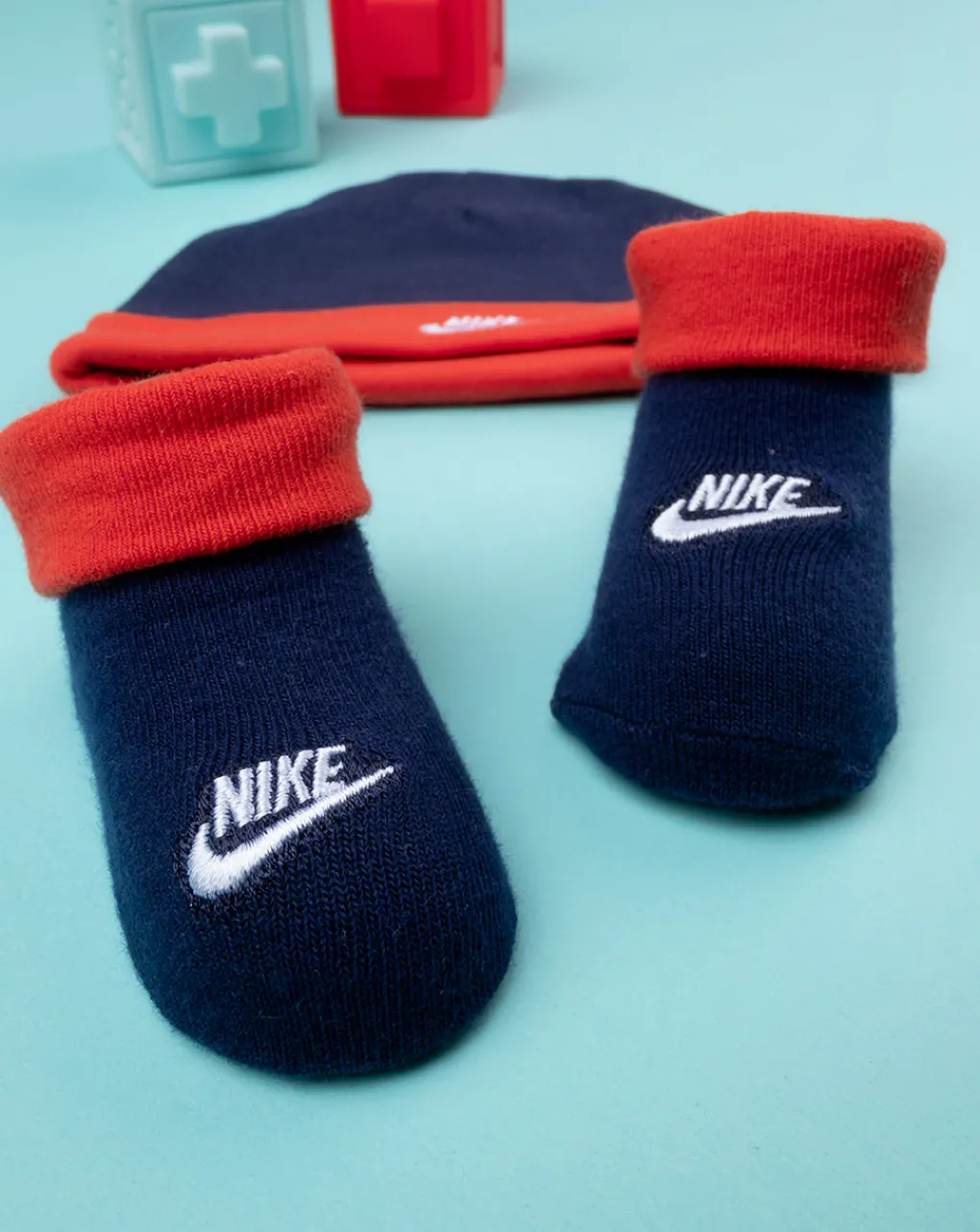 Nike Accessori Neonato-Set 3 Pezzi Neonato Cappellino + Body + Scarpine