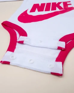 Nike Abiti Completi E Tutine-Set 3 Pezzi Cappellino + Body + Scarpe Bianco E Fucsia