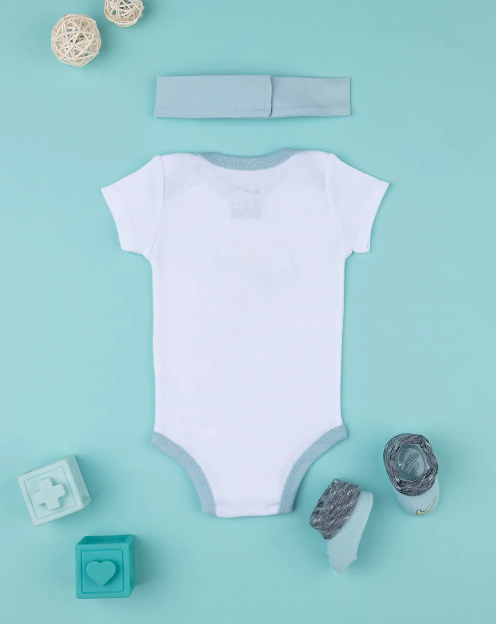 Nike Accessori Neonata-Set 3 Pezzi Neonata Fascetta + Body + Scarpe