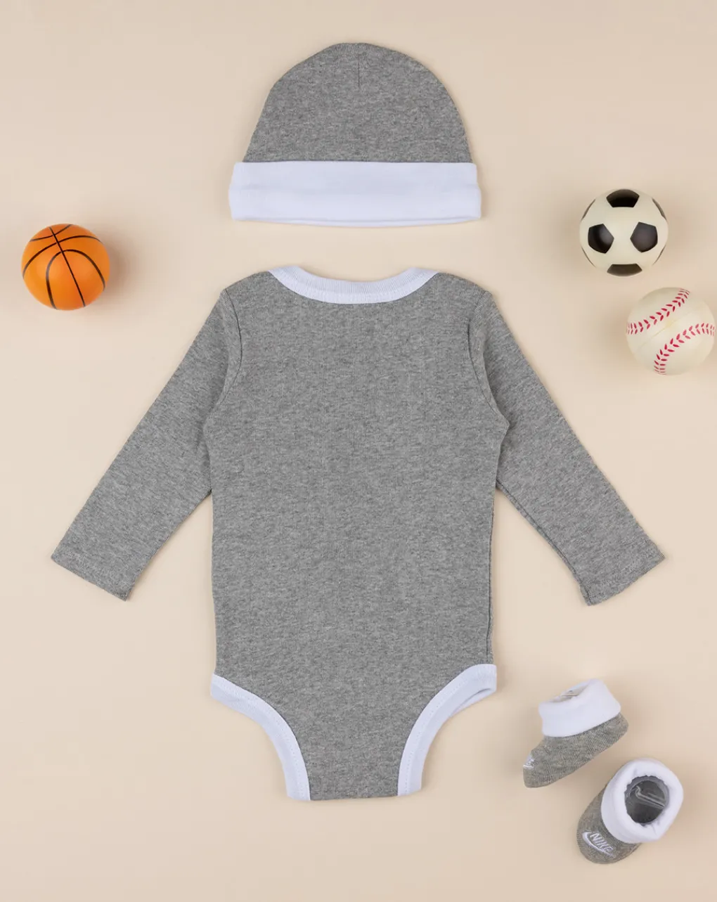Nike Abiti Completi E Tutine-Set 3 Pezzi Unisex Cappellino + Body + Scarpe Grigio
