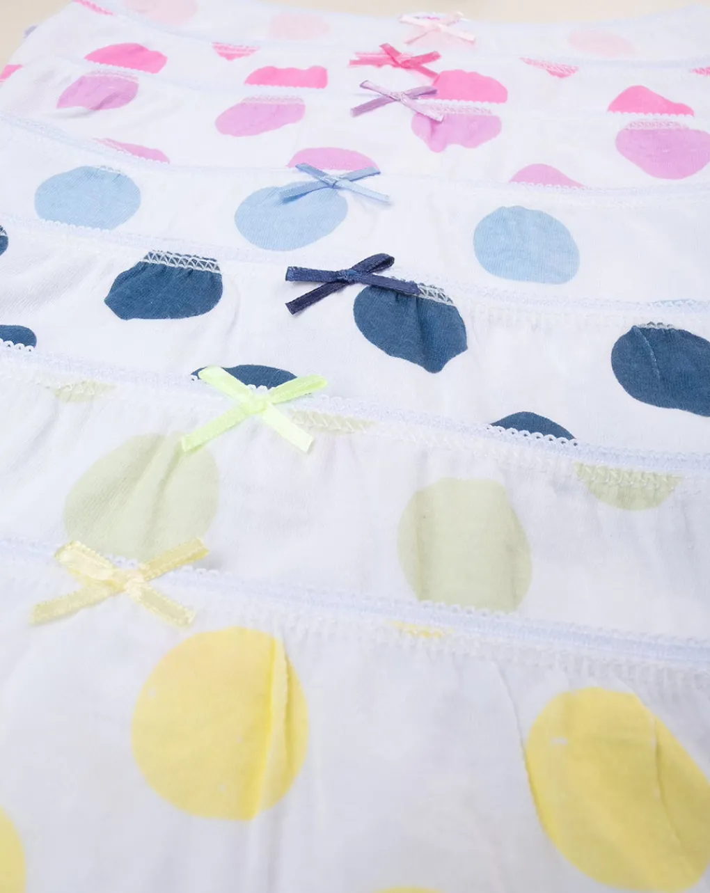 Prenatal Intimo E Calze-Set 7 Slip Bambina Pois