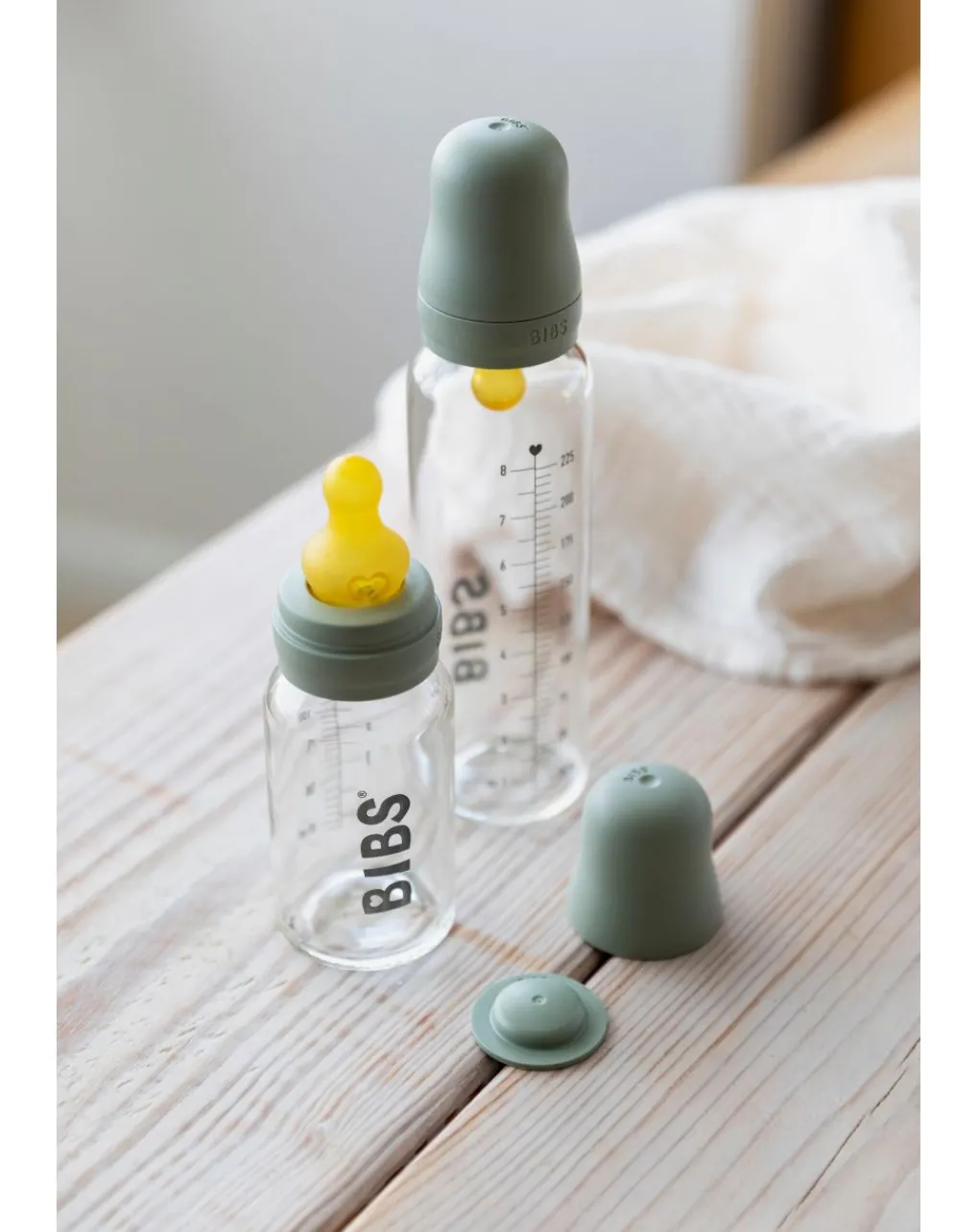 BIBS Biberon-Set Completo Biberon Verde Salvia -