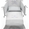 italbaby Complementi D'Arredo-Set Letto Teddy 4 Pezzi Paracolpi-Piumino-Copripiumino-Federa