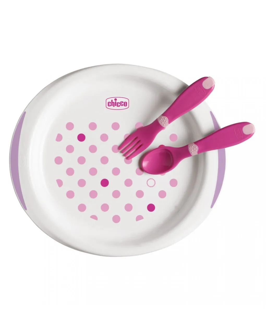 Chicco Piatti E Posate-Set Pappa 12M+ Rosa
