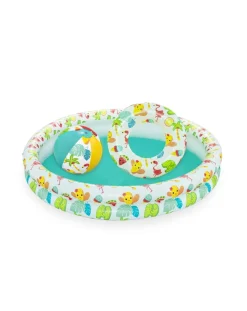 Bestway Piscine Braccioli E Salvagenti-Set Piscina Barriera Corallina A 2 Anelli 122×20 Cm -