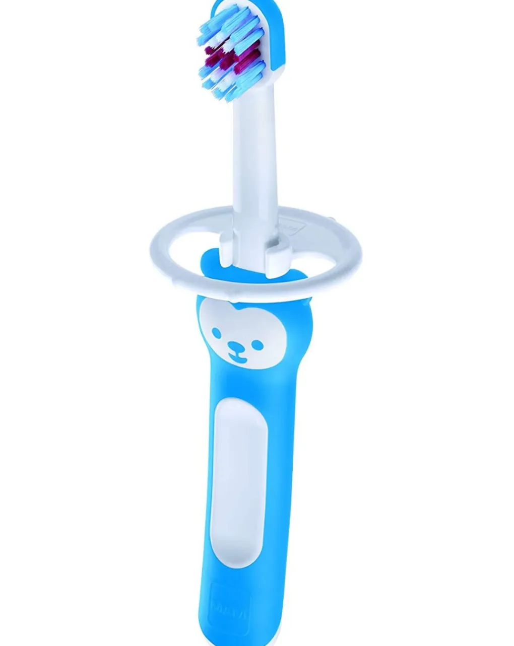 Mam Primi Dentini-Set Spazzolini Denti Bambini Con Manico Lungoda 5+ Mesiazzurro