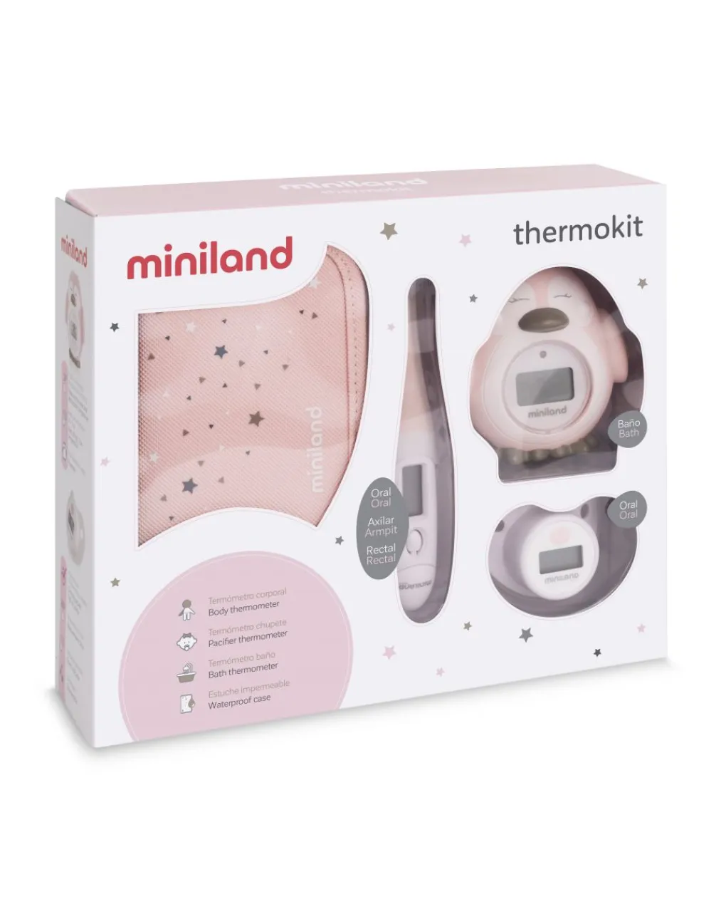 Miniland, Prenatal Bilance E Termometri-Set Termometri - Rosa
