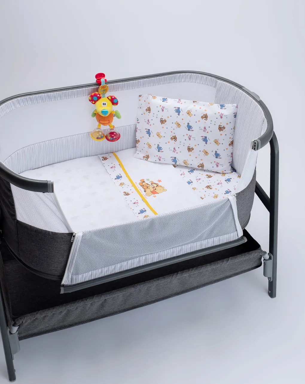 Prenatal Lenzuola E Trapunte-Set Universale Culla Girl "Winnie The Pooh”