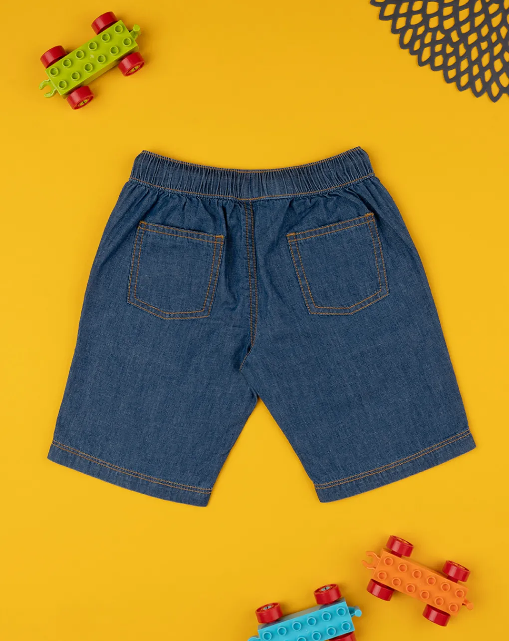 Prenatal Jeans Pantaloni E Salopette-Short Chambray Bimbo Denim