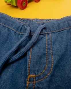 Prenatal Jeans Pantaloni E Salopette-Short Chambray Bimbo Denim