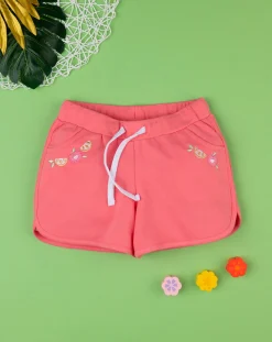 Prenatal Jeans Pantaloni E Salopette-Short French Terry Bimba Rosa
