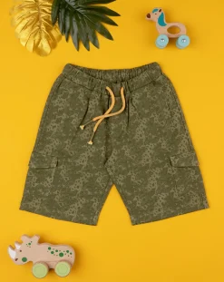 Prenatal Jeans Pantaloni E Salopette-Short French Terry Bimbo Verdi