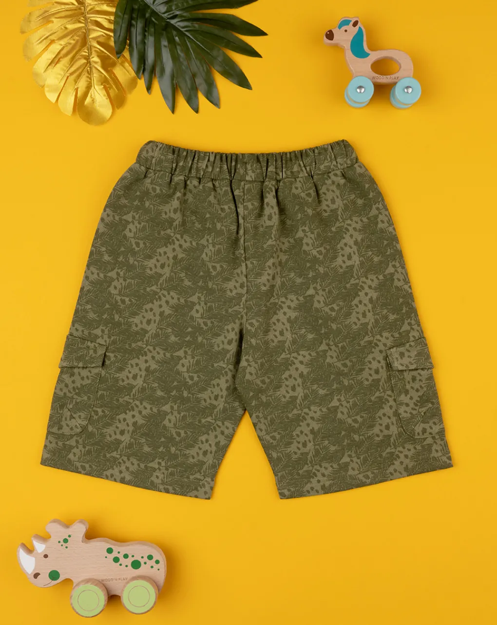 Prenatal Jeans Pantaloni E Salopette-Short French Terry Bimbo Verdi