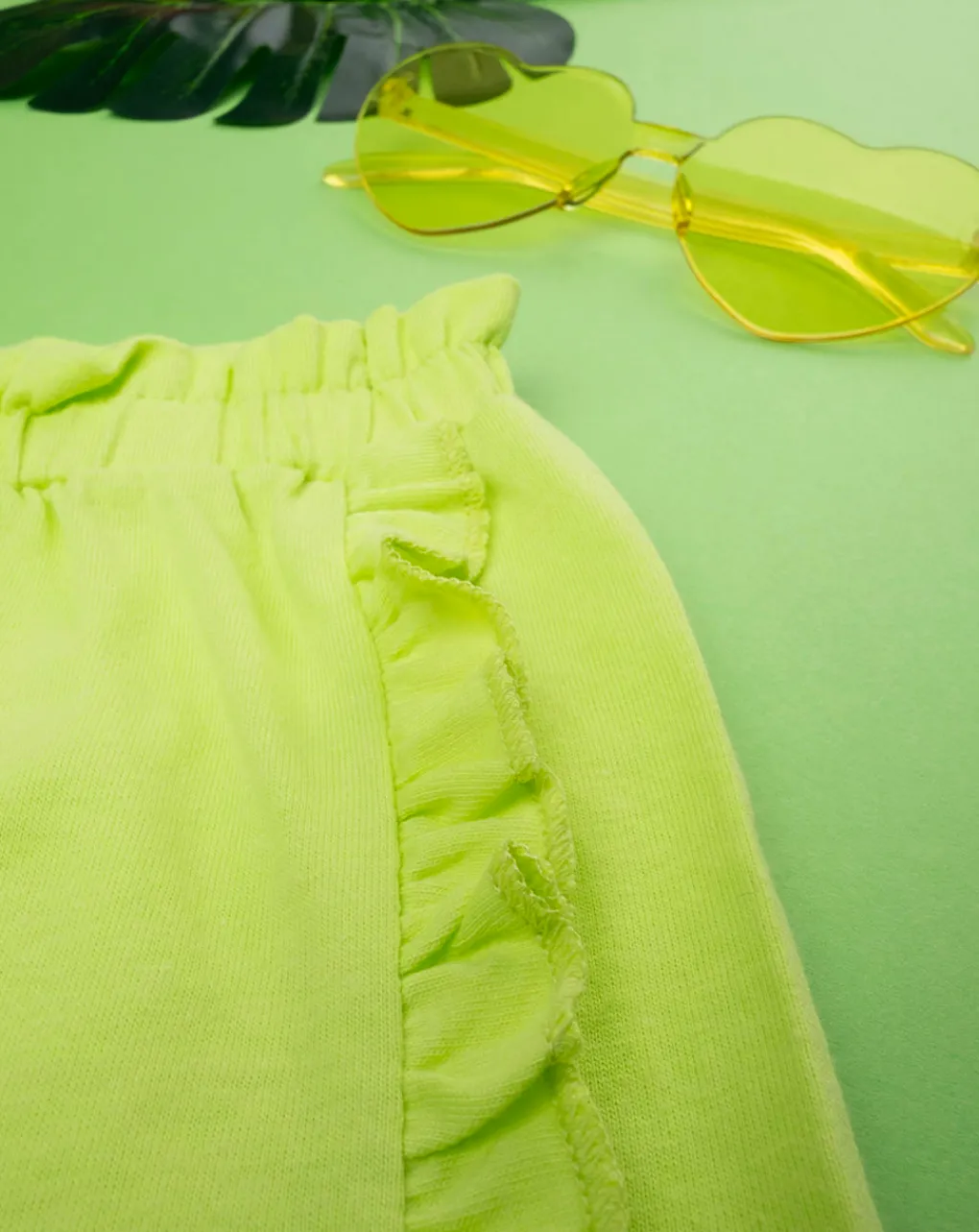 Prenatal Jeans Pantaloni E Salopette-Short Jersey Bimba Verde