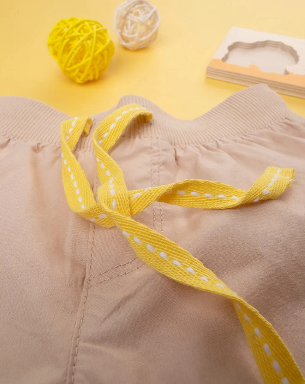 Prenatal Jeans Pantaloni E Salopette-Short Popeline Bimbo Beige