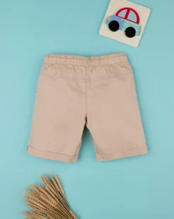 Prenatal Jeans Pantaloni E Salopette-Short Popeline Bimbo Beige