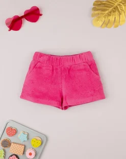Prenatal Jeans Pantaloni E Salopette-Short Spugna Bimba Rosa