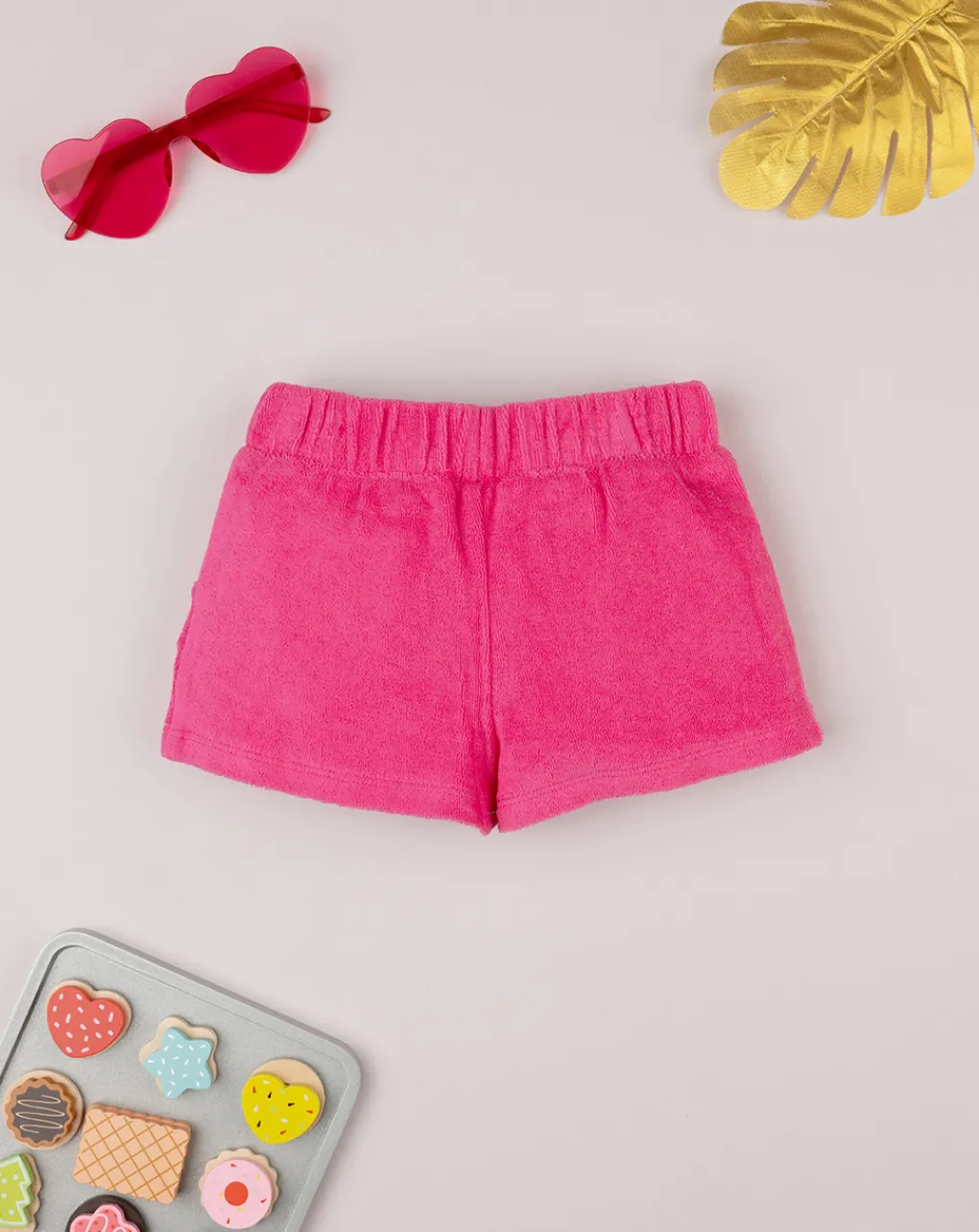 Prenatal Jeans Pantaloni E Salopette-Short Spugna Bimba Rosa