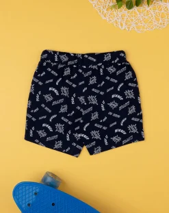 Prenatal Jeans Pantaloni E Salopette-Shorts Bambino Blu Con Stampa Allover