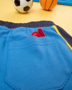 Prenatal Jeans Pantaloni E Salopette-Shorts Bambino French Terry Azzurro