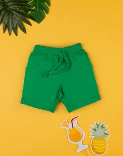 Prenatal Jeans Pantaloni E Salopette-Shorts Bambino Verde French Terry