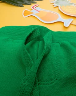 Prenatal Jeans Pantaloni E Salopette-Shorts Bambino Verde French Terry