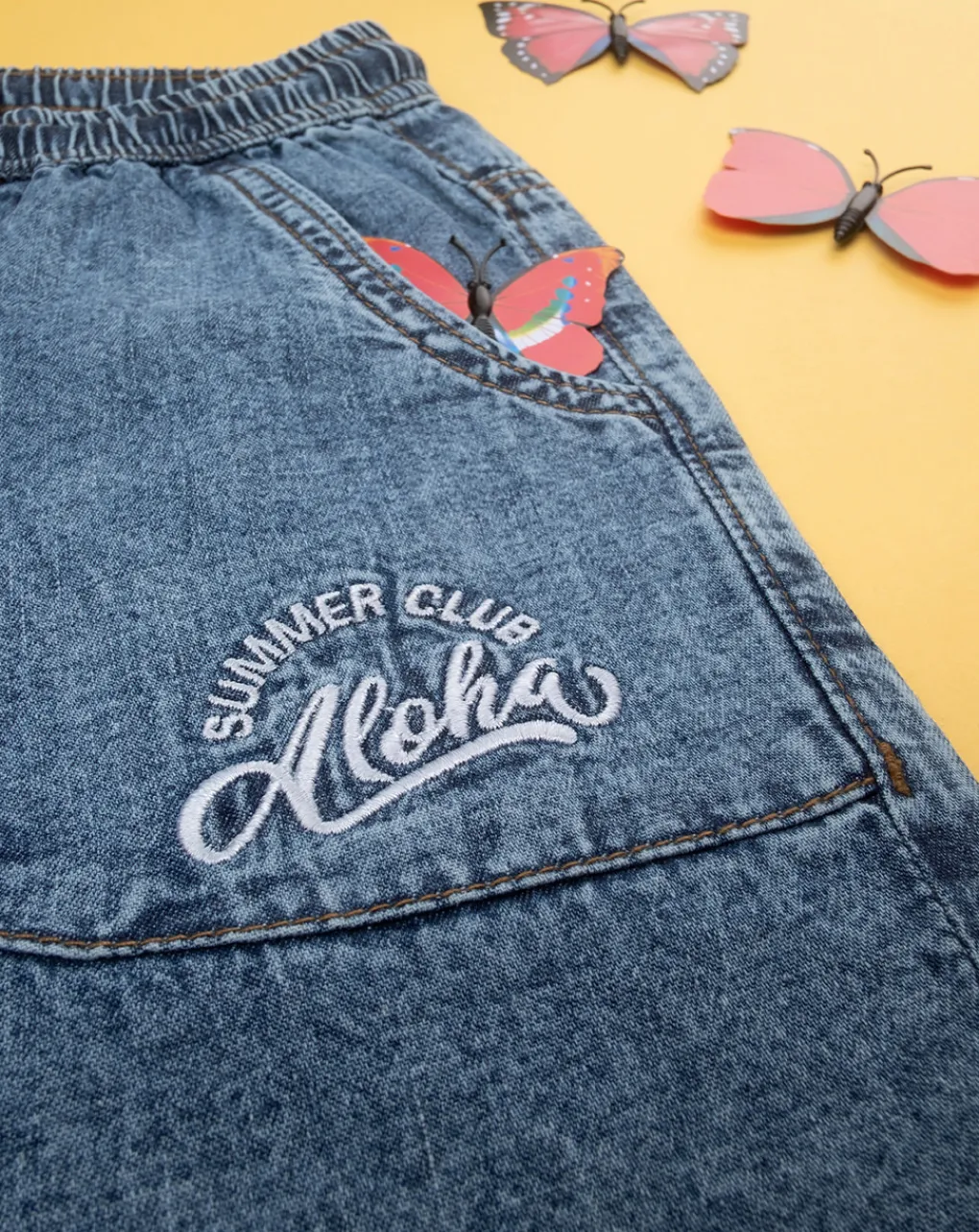 Prenatal Jeans Pantaloni E Salopette-Shorts Bermuda Bimbo Chambray