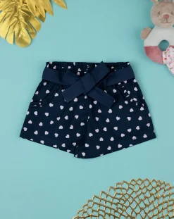 Prenatal Jeans Pantaloni E Salopette-Shorts Bimba Con Cintura Popeline Blu