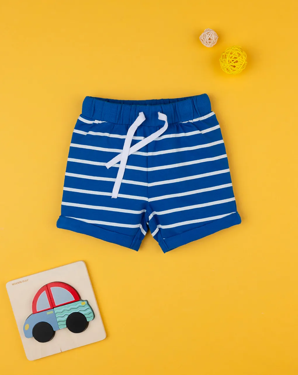 Prenatal Jeans Pantaloni E Salopette-Shorts Bimbo Blu Rigato