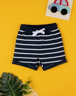 Prenatal Jeans Pantaloni E Salopette-Shorts Bimbo Blu Scuro Rigato