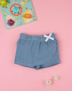 Prenatal Jeans Pantaloni E Salopette-Shorts Chambray Bimba Blu Denim