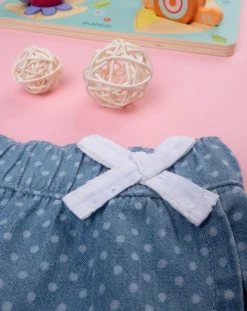 Prenatal Jeans Pantaloni E Salopette-Shorts Chambray Bimba Blu Denim