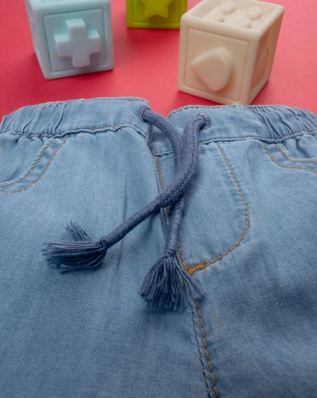 Prenatal Jeans Pantaloni E Salopette-Shorts Chambray Bimbo Denim