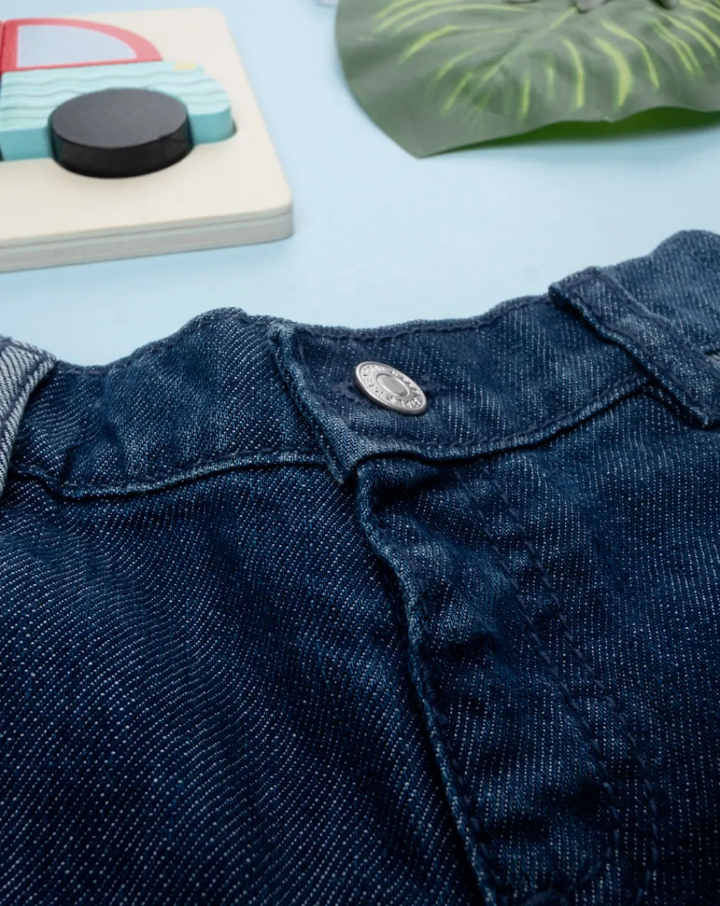 Prenatal Jeans Pantaloni E Salopette-Shorts Denim Bimbo Con Patch