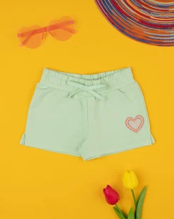 Prenatal Jeans Pantaloni E Salopette-Shorts French Terry Verde