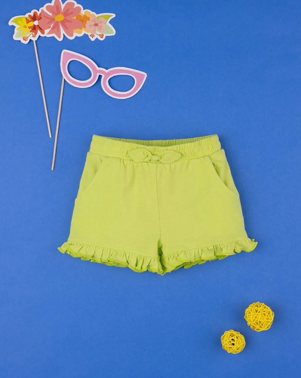 Prenatal Jeans Pantaloni E Salopette-Shorts Jersey Bimba Verde